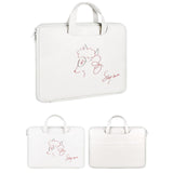 13.3 Inch Lightweight Printed Laptop Bag in Pu Material - Sheep Head - Side View