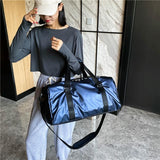 Waterproof Gym Bag - Compact and Durable - Black - Low Angle