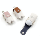 Compact Leather Golf Bag for Protection on the Go - Pink - Side View