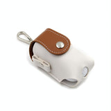 Compact Leather Golf Bag for Protection on the Go - Pink - Close-Up Angle