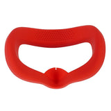 Silicone Vr Eye Mask Lens Cover Set for Oculus Quest 2 - Red - Top-Down View