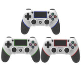 Rubberized Bluetooth Gamepad for Ps4 - Wireless - White Red - Side View