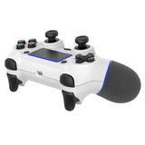 Rubberized Bluetooth Gamepad for Ps4 - Wireless - White Red - Top-Down View