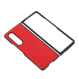 For Samsung Galaxy Z Fold4 5G Fold 4 Cross Texture Pu Leather Case - Blue - Extra Image