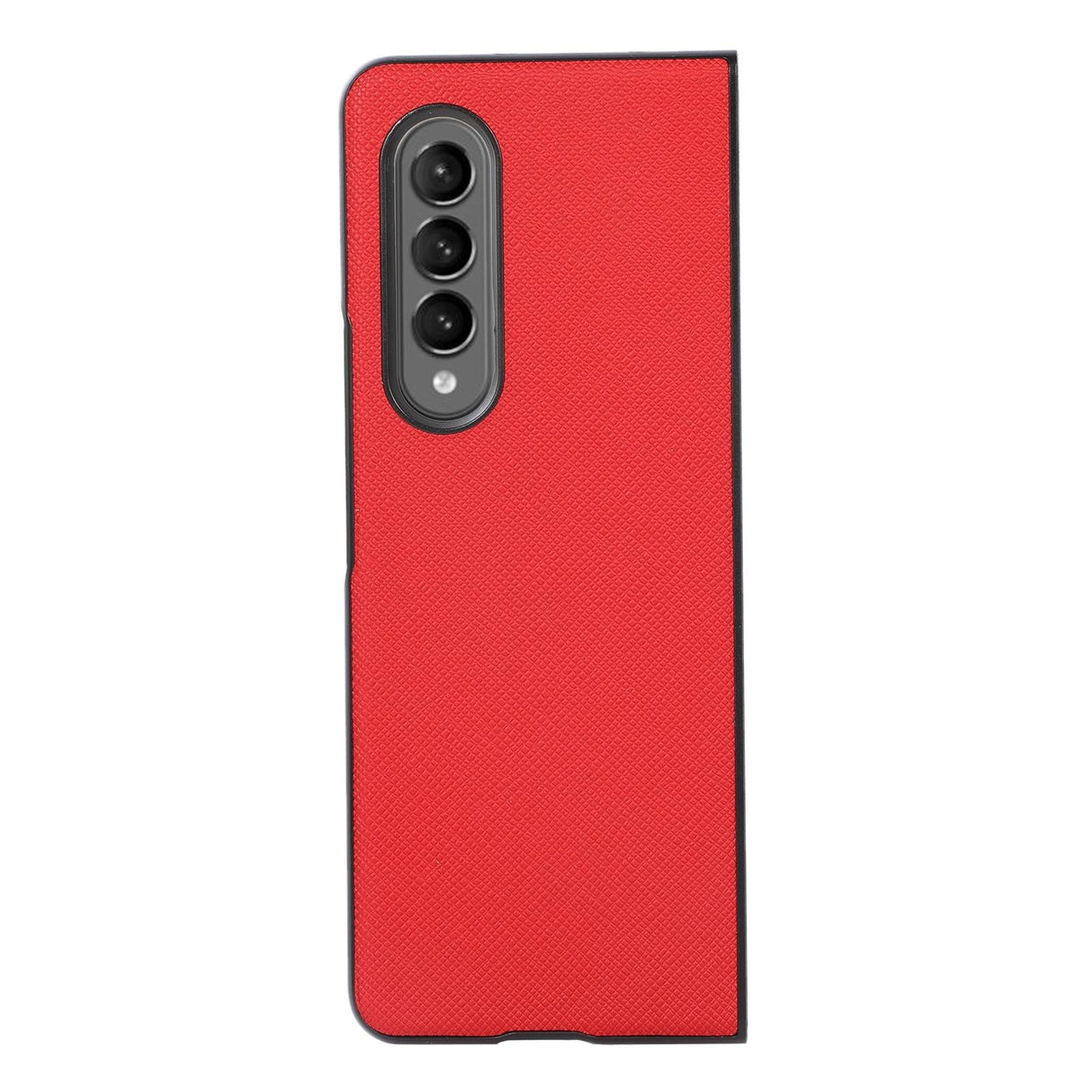 For Samsung Galaxy Z Fold4 5G Fold 4 Cross Texture Pu Leather Case - Blue
