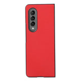 For Samsung Galaxy Z Fold4 5G Fold 4 Cross Texture Pu Leather Case - Blue - Extra Image