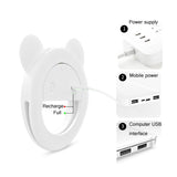2-pack Large-capacity Live Video Conference Ring Light for Mobile Phone Selfies - Bear Ear - Top-Down View
