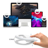 2-pack Large-capacity Live Video Conference Ring Light for Mobile Phone Selfies - Bear Ear - 45-Degree Angle