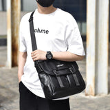 Large Capacity Business Messenger Bag For Men - Brown
