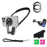 Versatile Magnetic Neck Holder for Phones and Action Cameras - Star Light Color - Extra Image