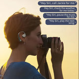 Wireless Bluetooth Headphone with Digital Display - Black - White