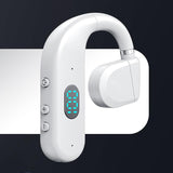 Wireless Bluetooth Headphone with Digital Display - Black - White - Extra Image