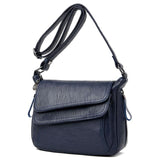Stylish Leather Shoulder Bag For Summer - Purple - Extra Image
