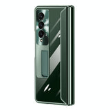 For Samsung Galaxy Z Fold4 5G Samsung Fold 4 Full Body Hinge Case - Electroplated - Green