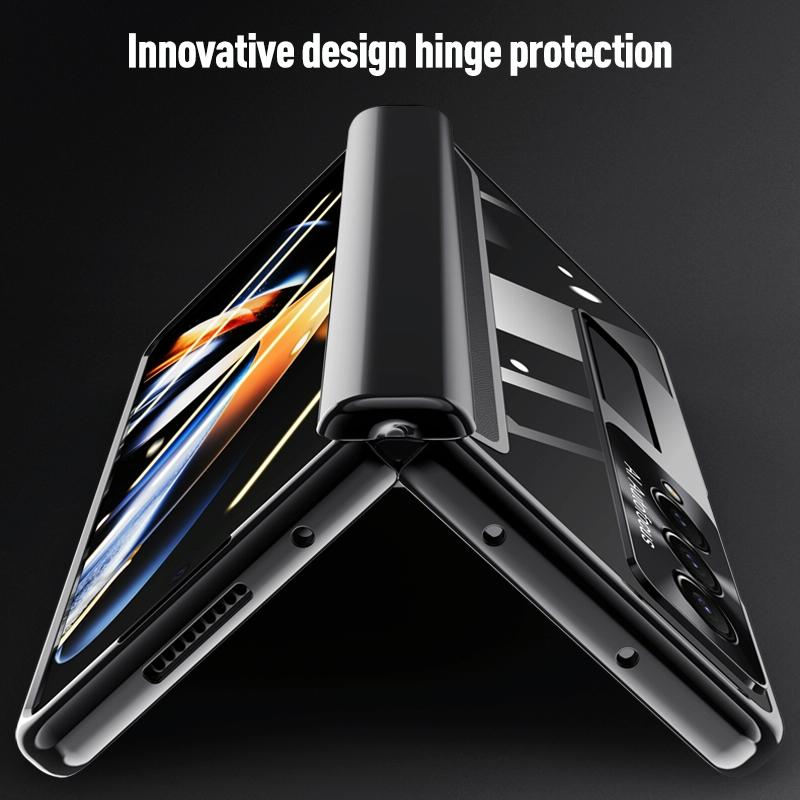 For Samsung Galaxy Z Fold4 5G Samsung Fold 4 Full Body Hinge Case - Electroplated - Green