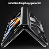 For Samsung Galaxy Z Fold4 5G Samsung Fold 4 Full Body Hinge Case - Electroplated - Green - Close-Up Angle
