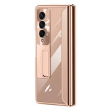 For Samsung Galaxy Z Fold4 5G Samsung Fold 4 Full Body Hinge Case - Electroplated - Green