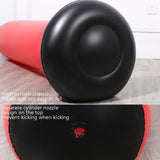 Vertical Inflatable Non-Tumbler Boxing Column - 160Cm Height - Black - Side View