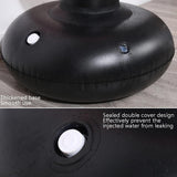 Vertical Inflatable Non-Tumbler Boxing Column - 160Cm Height - Black - Top-Down View