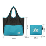 Waterproof Foldable Tote For Outdoor Sports - Dark Blue - Low Angle