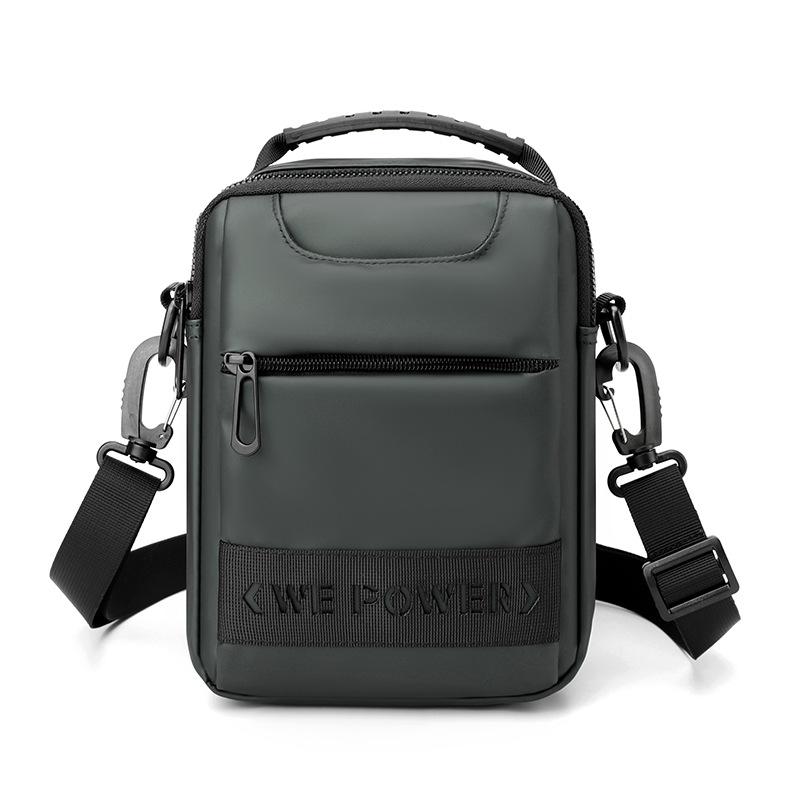 Men Messenger Bag - Wear As Belt Shoulder Or Handheld Bag - Dark Blue
