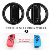 Switch Games Steering Wheel Bracket - Compact - Red Blue - Close-Up Angle
