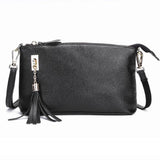 Fringed One Shoulder Bag For Women Large Capacity Casual - Black