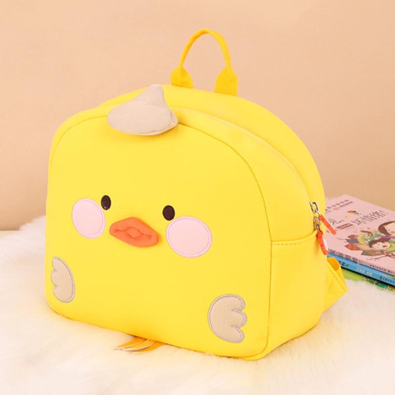 Kids' Anti-lost School Bag - Secure & Stylish - Yellow Duck Large