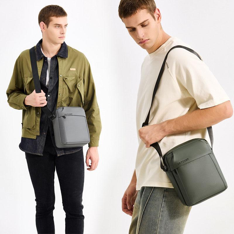 Large Capacity Men Messenger Bag For Travel & Commuting - Amry Green