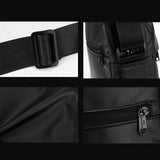 Large Capacity Men Messenger Bag For Travel & Commuting - Amry Green - Rear View