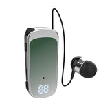 K65 Wireless Business Earbuds - Retractable Cable - Blue