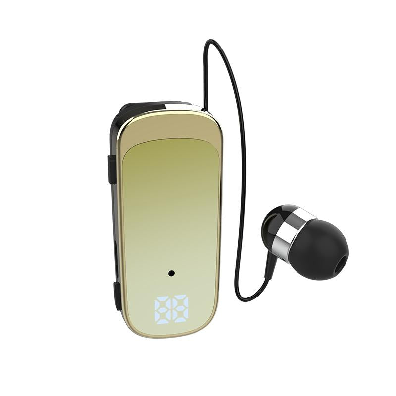 K65 Wireless Business Earbuds - Retractable Cable - Blue