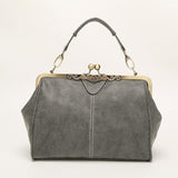 Retro Shoulder Bag For Women Messenger Style - Rose Red