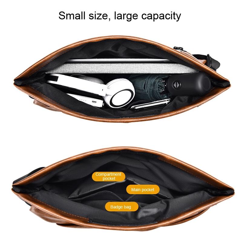Compact Single Shoulder Crossbody Backpack For Men - Gray