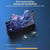 Wireless Bone Conduction Earphones with Noise Reduction - White - Top-Down View