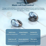 Wireless Bone Conduction Earphones with Noise Reduction - White - Extra Image
