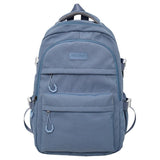 Lightweight Student Backpack For Men & Women - White - Front View
