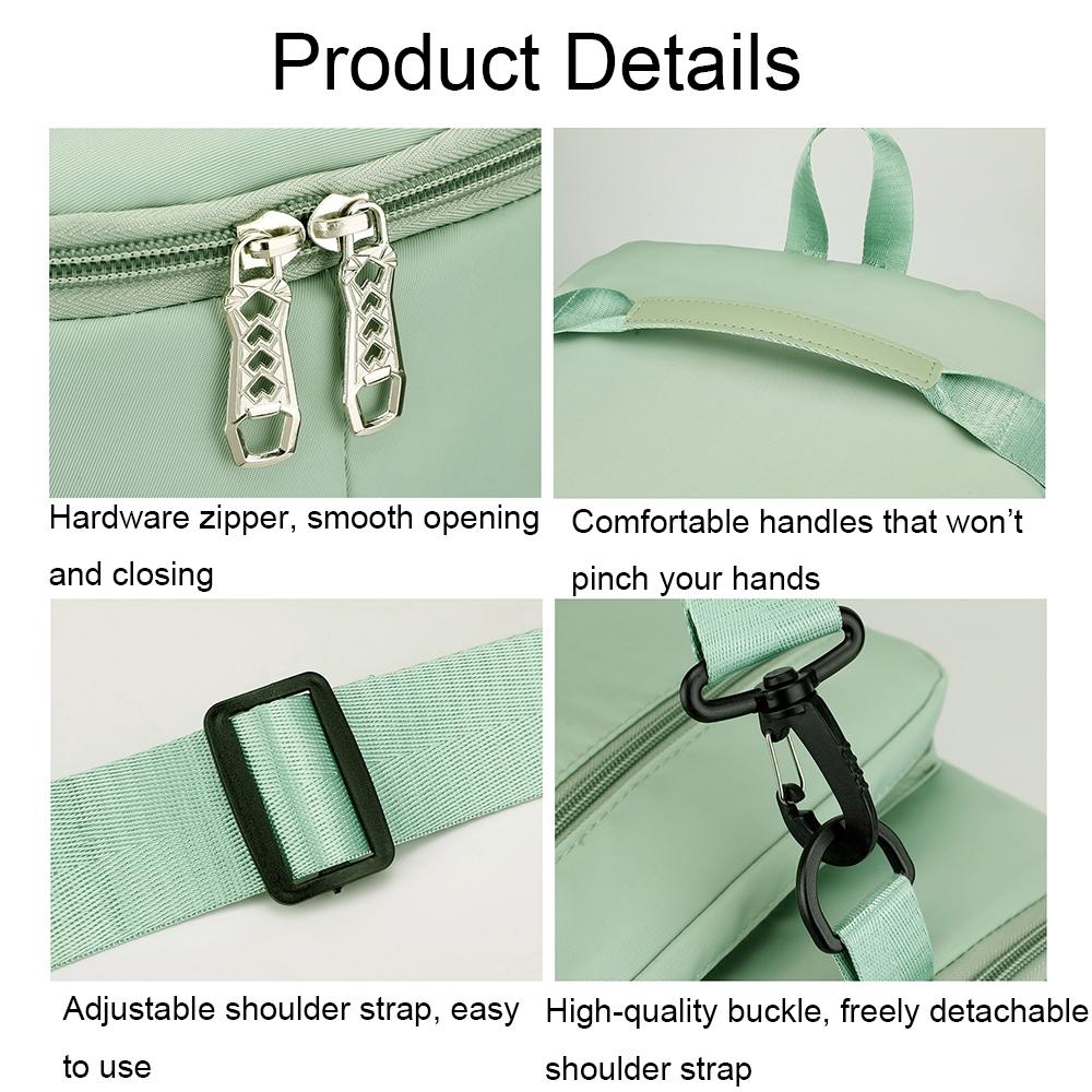 Waterproof Gym Bag - Shoe Compartment Included - Fog Blue