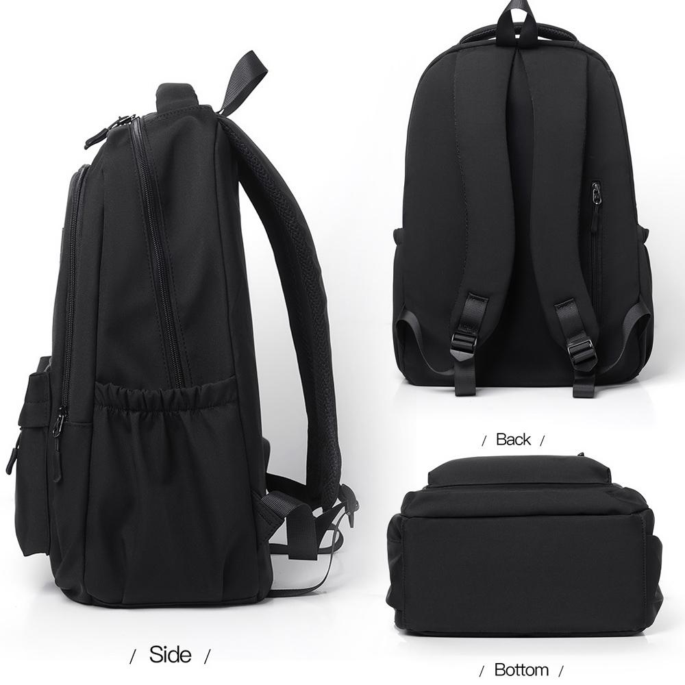 Versatile Solid Backpack For Teens & Adults - White