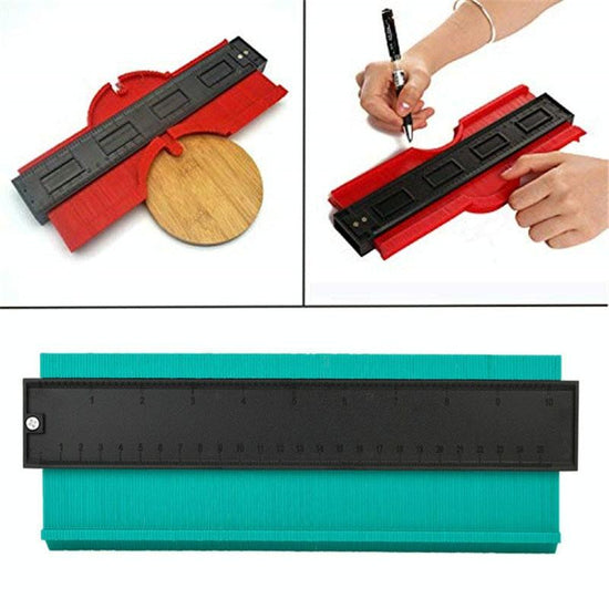 10-inch Woodworking Contour Arc Gauge Tool - Multifunctional - Green