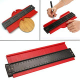 10-inch Woodworking Contour Arc Gauge Tool - Multifunctional - Green - Close-Up Angle