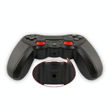 Wireless Bluetooth Game Controller for Ps4 - Rubberized - Black B - Rear View