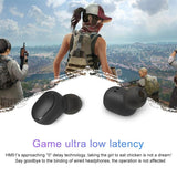 Wireless Bluetooth Earphones with E6s Led Display - Tws - Blue - Top-Down View