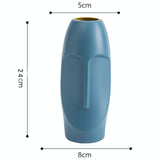 Thickened Pe Vase for Dried Flower Arrangements - Durable Drop-proof and Crack-proof - Rose Pink - Side View