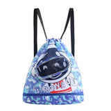 Kids' Swim Bag Cute Cartoon Beach Backpack Waterproof Dry / Wet Large 2 Layer - Green - Large 2 Layer - Extra Image