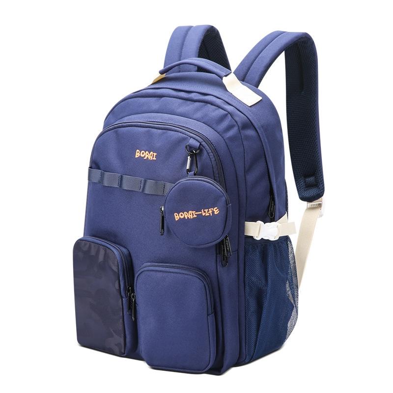 Lightweight Canvas Backpack - Compact and Durable - Light Blue 2