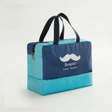 Travel Bag - Waterproof Oxford Cloth - Blue Smiley Face