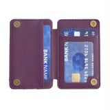 Wave Pattern Card Bag Back Sticker For Mobile Phones - Black - Top-Down View