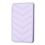 Wave Pattern Card Bag Back Sticker For Mobile Phones - Black - Low Angle