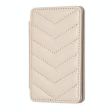 Wave Pattern Card Bag Back Sticker For Mobile Phones - Black - Extra Image